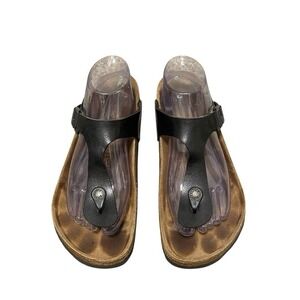 Birkenstock Gizeh Thong Sandals L8 M6 EU 39 Heather Gray Comfort Slide Casual